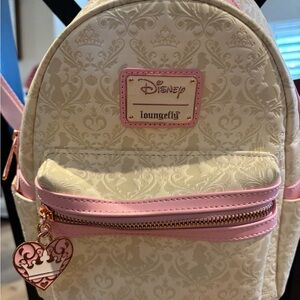 Loungefly Disney Princess Damask Debossed Double Strap Shoulder Bag